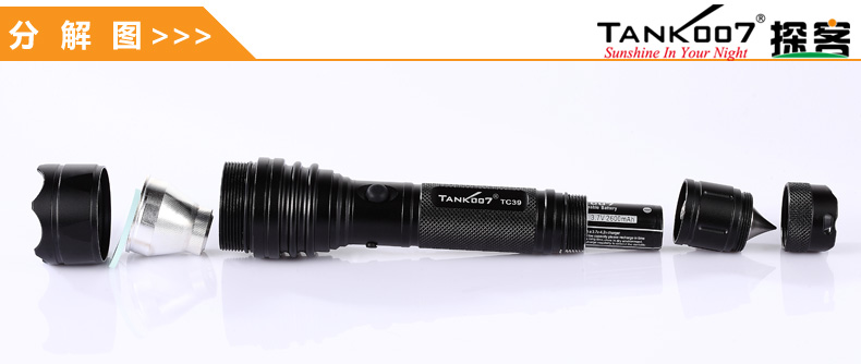 強光安防手電筒性能解析圖 強光執(zhí)勤手電筒性能解析圖